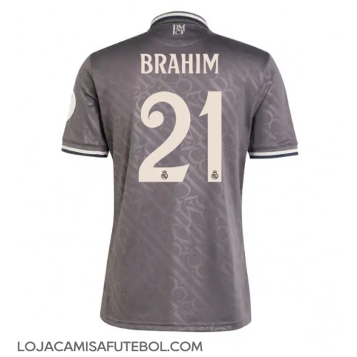 Camisa de Futebol Real Madrid Brahim Diaz #21 Equipamento Alternativo 2024-25 Manga Curta